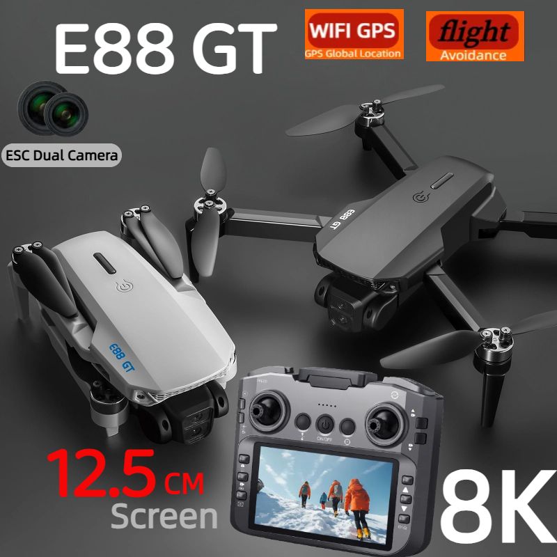 Jjrc Drone X12 - Drone E88GT 8K Profesional HD 360